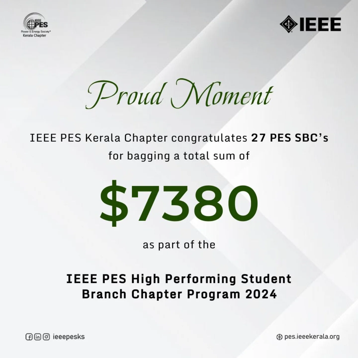 Read more about the article IEEE PES High Performing Student Branch Chapter Program 2024